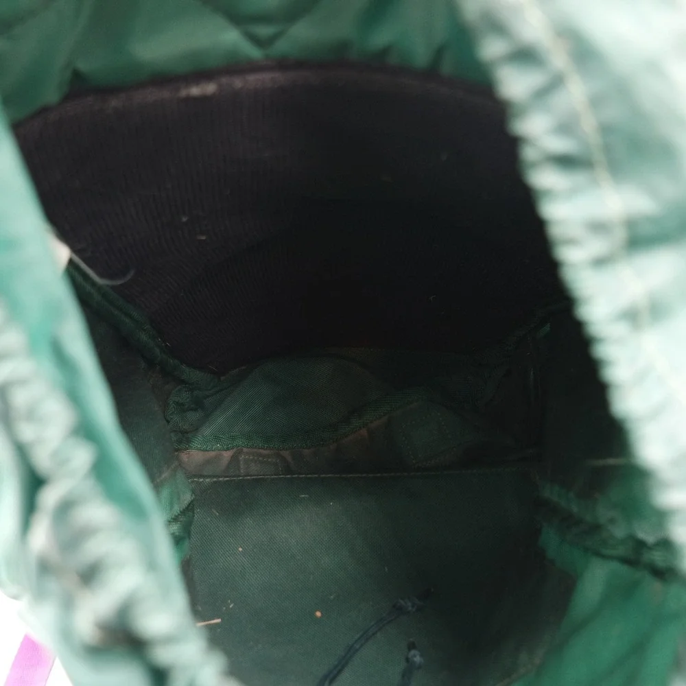 Vintage Marker Backpacking Pack Green Magenta Hiking Daypack Made in Korea 90s